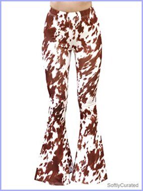 High Waist Stretch Bell Bottom Flare Boho Lounge Yoga Pants
